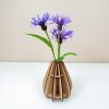 Vase mini goutte design made in france atelier thorey MDF bois verre fleurs découpe laser