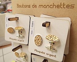 Boutons de manchette argent 925/Erable