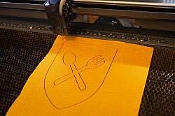 Découpe de feutrine au laser