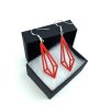 Boucles d'oreilles Pampille rouges