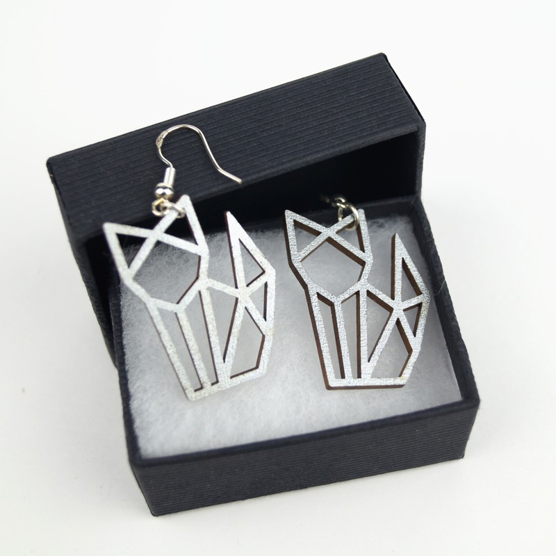 02 Boucles Oreilles Chat Argent Or Bois Atelier Thorey Atelier Thorey