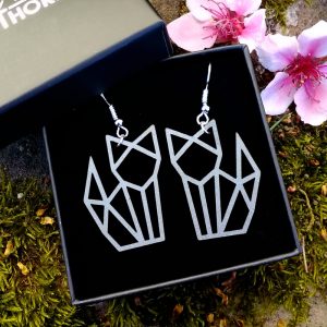 boucles oreilles chat origami atelier thorey