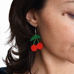 Boucles d'oreilles cerises