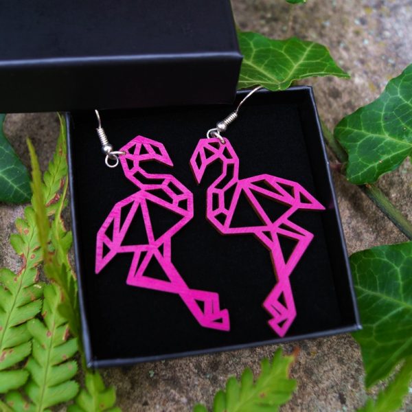 Boucles d'oreilles flamants roses