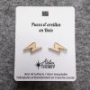 Puces oreilles bois lutherie éclairs