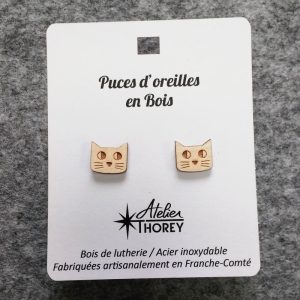 Puces oreilles bois lutherie chats