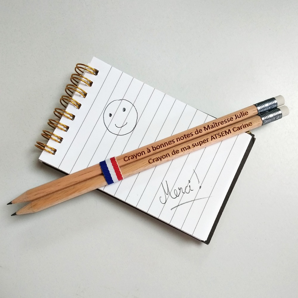 Crayons de bois français à personnaliser - Chez DD