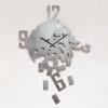 horloge aluminium brossé fragments atelier thorey