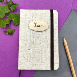 Carnet bois et crayon personnalisé